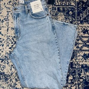 Abercrombie & Fitch Curve Love 90s Ultra High Rise Straight Jeans